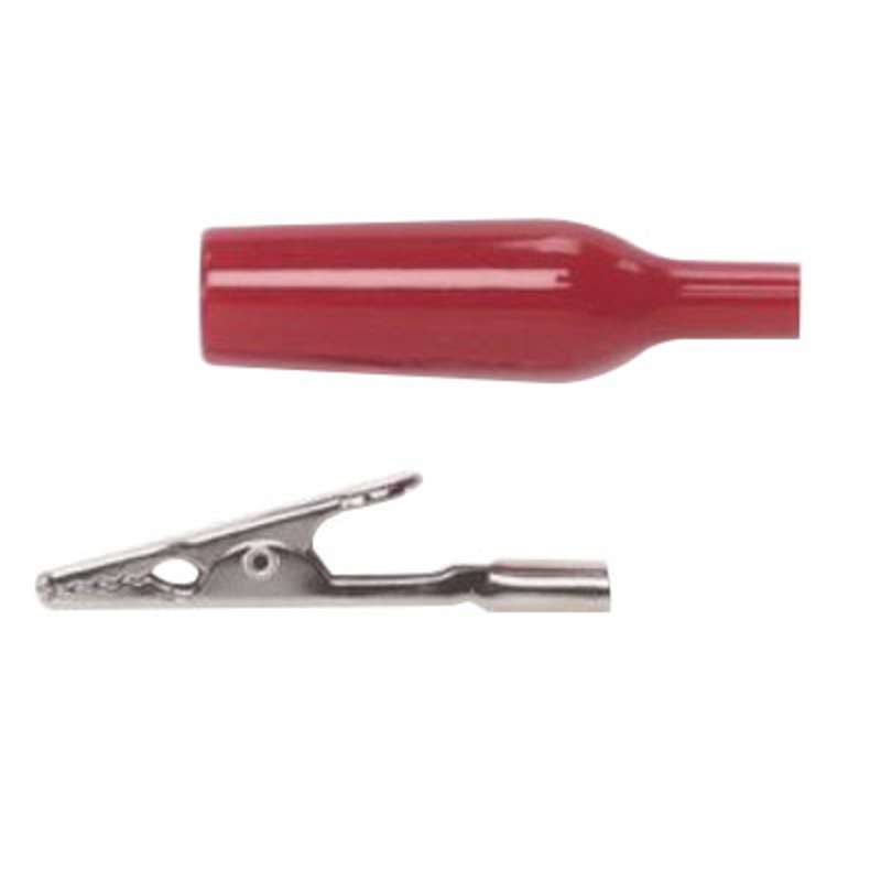 Alligator Clip to Banana Jack with Black Flex Boot, 10 per Pack